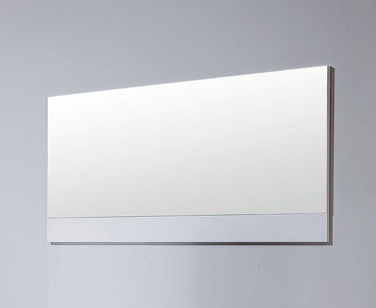 24" Glossy Rectangle Bathroom Over Vanity Mirror Wall Mounted With Frame