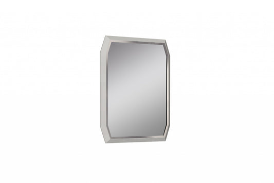 37 X 2.2 X 49 Taupe Glass Mirror
