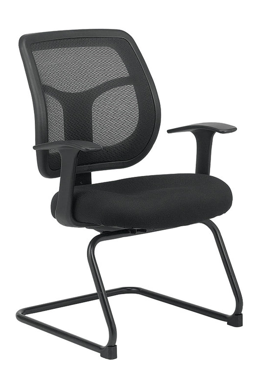 24" X 20" X 36"  Black Mesh / Fabric Guest Chair