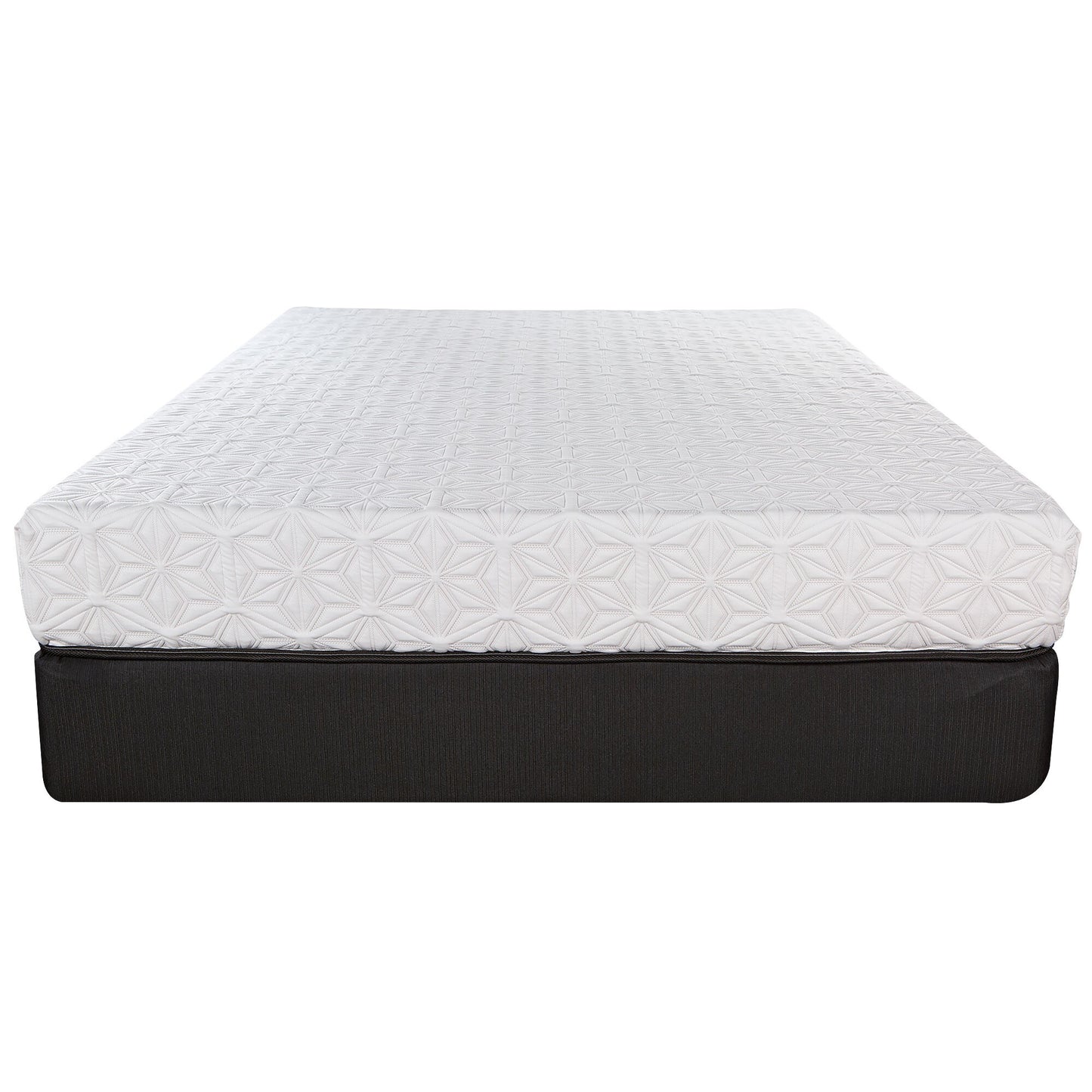 8' Three Layer Gel Infused Memory Foam Smooth Top Mattress  Queen